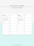W108_01GX_WO1P_2023 | 2023 Dated Weekly Planner Inserts Printable Template