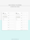 W108_01G_WO1P_2023 | 2023 Dated Weekly Planner Inserts Printable Template