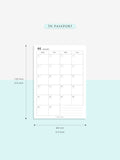 M110_2023 | 2023 Monthly Planner Printable Inserts Template
