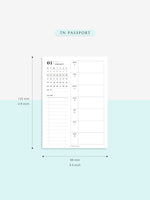 W108_01GX_WO2P_2023 | 2023 Dated Weekly Planner Inserts Printable Template