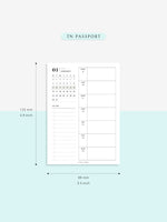 W108_01GX_WO1P_2023 | 2023 Dated Weekly Planner Inserts Printable Template
