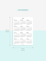 Y104_2023 | 2023 Calendar Planner Inserts Printable