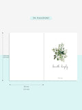 DA113 | Green Dashboard Inserts Template Printable, Set of 5