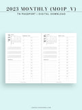 M113_V_2023 | 2023 Monthly Planner Printable (MO1P_Vertical)
