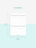 D116 | 4 Days on a Page, Daily Journal & Planner