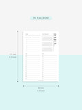 D113 | 24-hour Daily Schedule Planner Inserts Printable Template