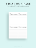 D116 | 4 Days on a Page, Daily Journal & Planner
