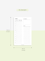 D111_DO1P | Day on a Page, Daily Planner Inserts Template