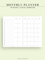 M120 | Basic Monthly Planner, MO2P