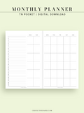 M120 | Basic Monthly Planner, MO2P