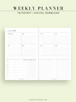 W121 | Weekly Planner, WO2P