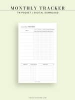 T130 | Monthly, Weekly, Daily Tracker