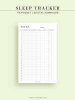 T132 | Monthly Sleep Tracker