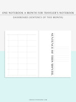 D120 | One Notebook A Month for Traveler's Notebook