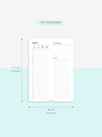D111_DO1P | Day on a Page, Daily Planner Inserts Template