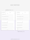 D104 | Daily Gratitude Journal with Morning & Night Ritual for Positive Mindfulness