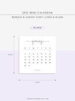 Y103-2 | 2023 Mini Calendar Printable