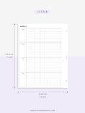 W104 | Week on 2 Pages, Weekly Planner Printable Inserts Template