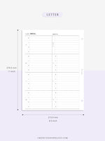 T108 | Weekly Meal Planner & Grocery Shopping List