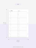 T108 | Weekly Meal Planner & Grocery Shopping List