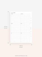 Y105 | Year on 2 Pages, Grid Layout