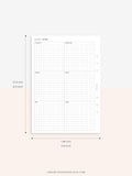 Y105 | Year on 2 Pages, Grid Layout