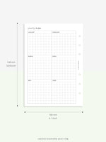 Y105 | Year on 2 Pages, Grid Layout