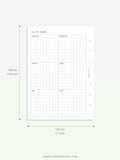 Y105 | Year on 2 Pages, Grid Layout