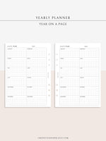 Y106 | Year on a Page, Grid Layout