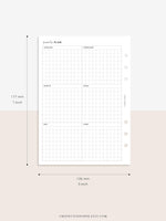 Y105 | Year on 2 Pages, Grid Layout