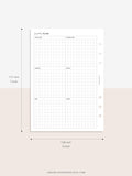 Y105 | Year on 2 Pages, Grid Layout