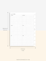 Y105 | Year on 2 Pages, Grid Layout