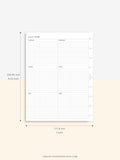 Y105 | Year on 2 Pages, Grid Layout