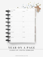 Y106 | Year on a Page, Grid Layout