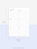 Y105 | Year on 2 Pages, Grid Layout