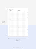 Y105 | Year on 2 Pages, Grid Layout
