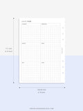 Y105 | Year on 2 Pages, Grid Layout