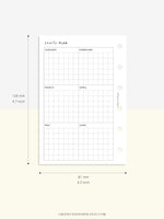 Y105 | Year on 2 Pages, Grid Layout