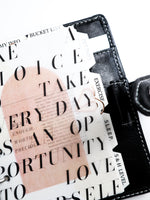 DA118 | Mini Editable Tabs, Printable Index