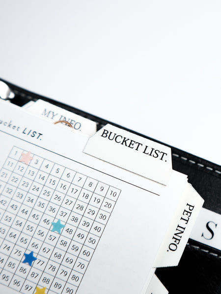 DA118 Mini Editable Tabs Printable Index CreffectivePaper