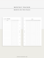 T128 | Monthly Goal & Habit Tracker, MO2P