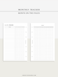 T128 | Monthly Goal & Habit Tracker, MO2P
