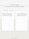 N116 | List-Type Inbox for Task, To-do, Project and Checklist