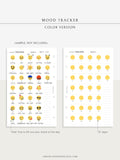 T116 | Monthly Emoji or Color Mood Tracker