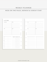 W121 | Weekly Planner, WO2P