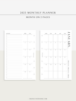 M114_2023 | 2023 Monthly Planner Printable Template (MO2P)