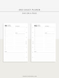 D111_C_2023 | 2023 Dated Daily Planner, Lined Layout, Day on a Page