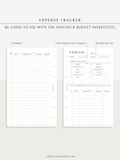 T126 | Expense Tracker in Budget, Spending Log Template