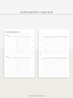 N121-6 | Vitamins & Supplements Tracker, Medication Log Template