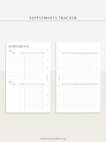 N121-6 | Vitamins & Supplements Tracker, Medication Log Template